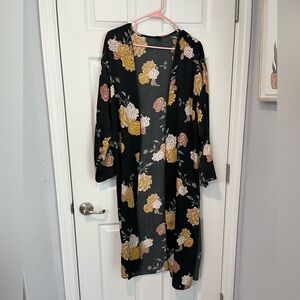 Kimono flower print